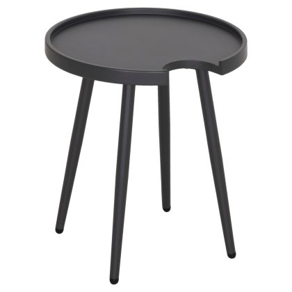 OUTDOOR ROUND SIDE TABLE TEROC HM6433.01 ALUMINUM IN GREY Φ47x53Hcm.