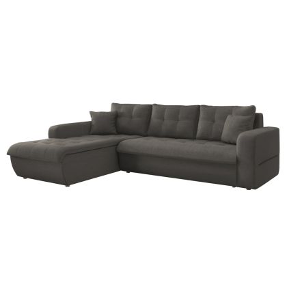 CORNER SOFABED LEFT KANSO HM3338.01L GREY FABRIC 244x188x80Hcm.