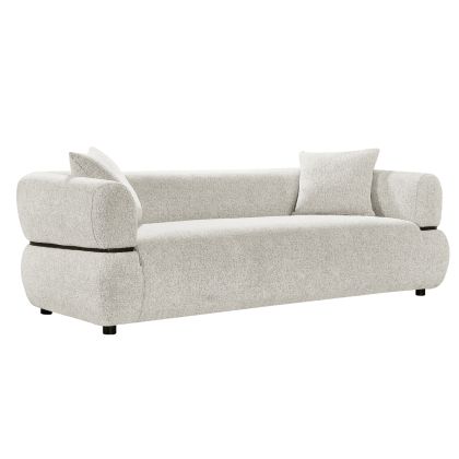 SOFA 3-SEATER ARCTIS HM3327.02 LIGHT BEIGE FABRIC 229x88x68Hcm.