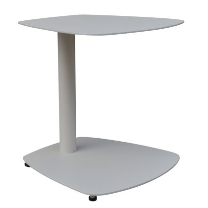 SUNBED SIDE TABLE CARET HM6563.02 ALUMINUM IN WHITE 40x39x40Hcm.