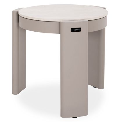 ΤΡΑΠΕΖΑΚΙ ΒΟΗΘΗΤΙΚΟ ΣΤΡΟΓΓΥΛΟ BARON SM6481.04 ΑΛΟΥΜΙΝΙΟ ΣΕ ΜΠΕΖ Φ58,5x50Υεκ.