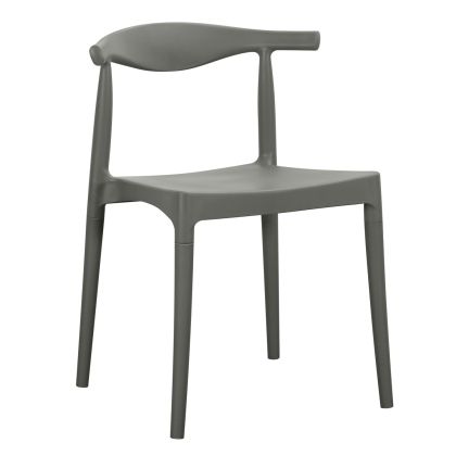 OUTDOOR DINING CHAIR ALOR HM6624.05 POLYPROPYLENE IN OLIVE GREEN 47x55x74.5Hcm.