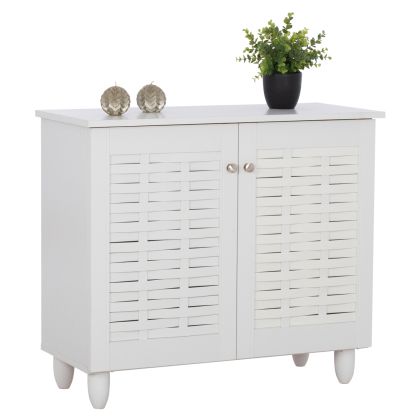 SHOE CABINET CASSIOPE MELAMINE WHITE WITH LEGS 77Χ34Χ67.5Hcm.HM2208.05