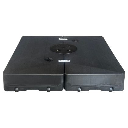 UMBRELLA BASE HM6608 POLYETHYLENE IN BLACK 98x98x18Hcm