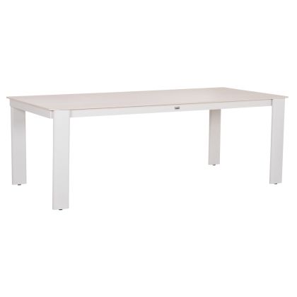 ТРАПЕЗАРНА МАСА PUNDER - КРЕМАВО БЯЛО -220x100x75Всм.