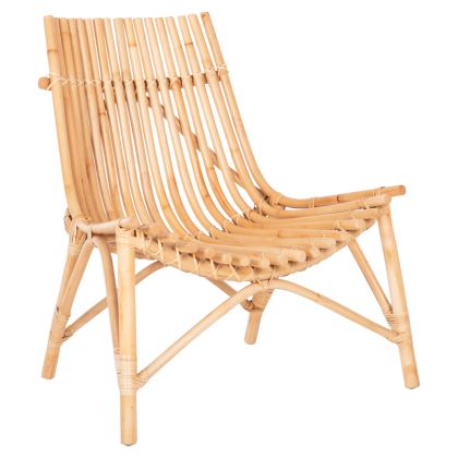 CHAIR FOR OUTDOORS CELLION HM9812.01 RATTAN POLES IN NATURAL COLOR 76x72x83Hcm.