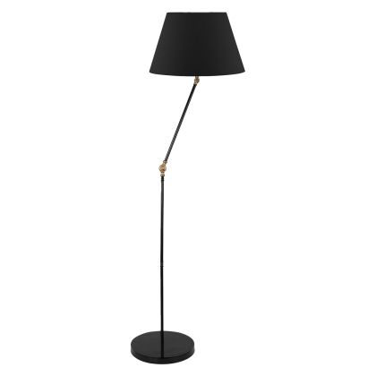 FLOOR STANDING LAMP HM7611.01 BLACK PILLAR, BLACK CAP