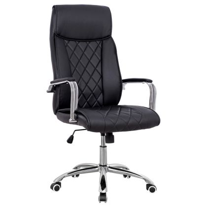 MANAGER'S OFFICE CHAIR SHAILA HM1104.01 PU LEATHER IN BLACK COLOR 64x68x116-123Ηcm