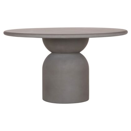 КРЪГЛА ТРАПЕЗАРНА МАСА KAZVIN -СИВ --Φ130x75Hсм.