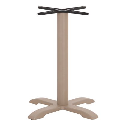 PROFESSIONAL TABLE BASE 4-PRONGED HM406.25 STEEL/CAST IRON--CAPPUCCINO 62x62x72Hcm.
