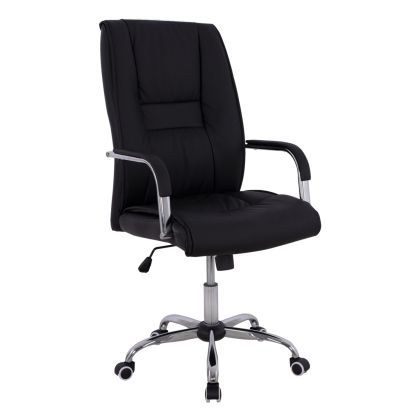 MANAGER'S OFFICE CHAIR ANGEE HM1106.01 PU IN BLACK COLOR 58,5x70x120Hcm