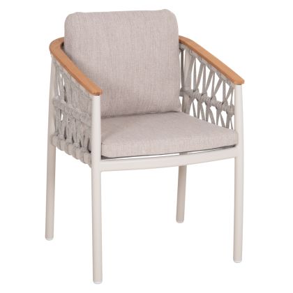 DINING CHAIR STREAM -CREAM WHITE  59x63x85Hcm.
