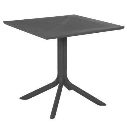 OUTDOOR POLYPROPYLENE SQUARE TABLE LUNAR HM5930.20 GREY 80x80x75Hcm.