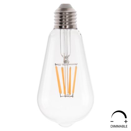 КРУШКА HM4188.01 LED С ЖИЧКА 8W E27 ДИМУМ 3000K CLEAR