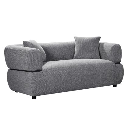 SOFA 2-SEATER ARCTIS - GREY FABRIC 169x88x88Hcm.