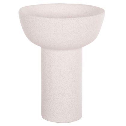 CERAMIC TABLE DECOR ELENDIL HM4603.01 OFF WHITE WITH CRYSTALLISATION Φ20x26.5Hcm.