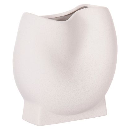 CERAMIC TABLE DECOR GLAZE HM4610.01 OFF WHITE WITH CRYSTALLISATION 26x14x25Hcm
