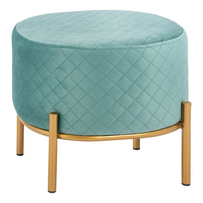 Stool Sinta HM8638.07 peanut shade with gold base 42x42x38cm