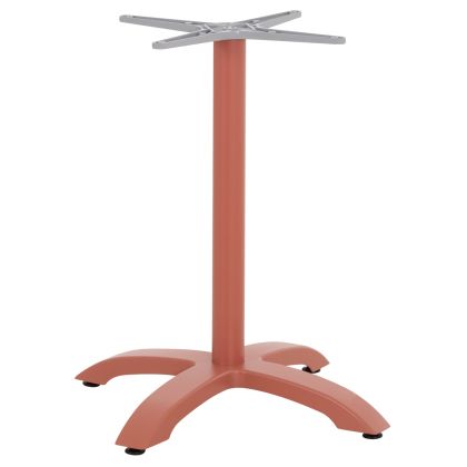 ALUMINUM TABLE BASE HM460.27 TERRACOTTA 66x66x72Hcm. CROSS 48x48cm.