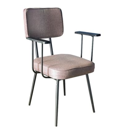 Metallic armchair TS474 with arms