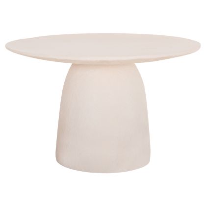 КРЪГЛА ТРАПЕЗАРНА МАСА SEPPO - БЯЛО--Φ119,5x75,5Hсм.
