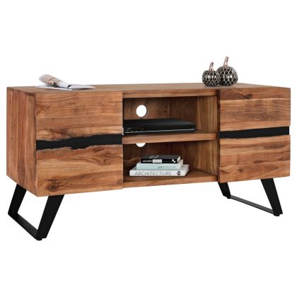 TV Furniture HM8174.11 Alicia Solid acacia wood Natural 130x43x66 cm.