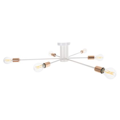 CEILING PENDANT 6-LIGHT HM4123 WHITE METAL 77x77x18Hcm.