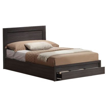 Bed Melany HM323.01 With 1 drawer, Zebrano 110x190