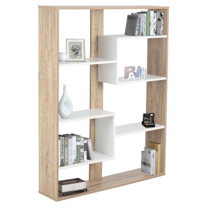 BOOKCASE MARCELINE HM8772.01 100Χ21Χ124,5 WHITE