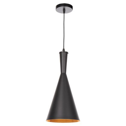 CEILING PENDANT LAMP HM4134 BLACK ALUMINUM CAP Φ18x130Hcm.