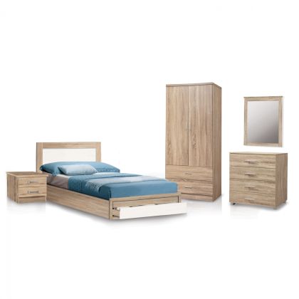 Set Bedroom 5 pieces Sonama White HM11337.02