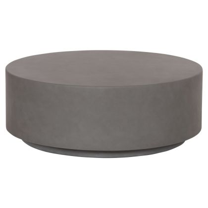 ROUND OUTDOOR COFFEE TABLE KYOKO HM6579.01 GREY FIBER CEMENT Φ90x30Hcm