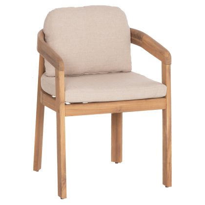 Трапезен стол CRAVIN -бежово -58x61x74всм.