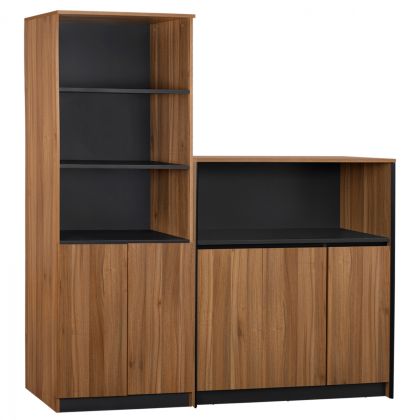 Set 2 pieces Professional Office Library with cabinet Supreme hM11371