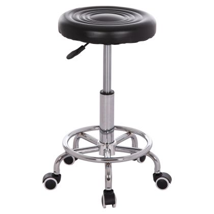 OFFICE DESIGNER'S SWIVEL STOOL IRIS HM212.21 BLACK PU Φ32x45-60Hcm.