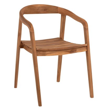 ARMCHAIR DEUS HM9621 TEAK WOOD 54x56x76Hcm.