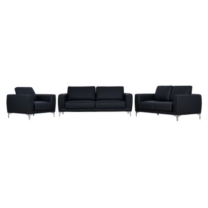 Set sofa 3 pieces Kenzie with Black PU HM10329.02