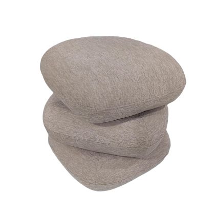 STOOL SWIVEL RUBICON HM18472.02 BEIGE FABRIC 45x45x45.5Hcm.
