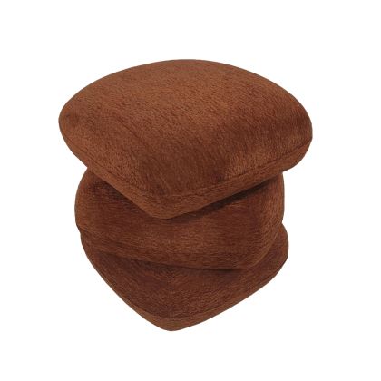 STOOL SWIVEL RUBICON HM18472.04 BRICK RED FABRIC 45x45x45.5Hcm.
