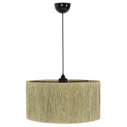 CEILING PENDANT LAMP INDOORS HM7945.03 PISTACHIO GREEN PAPER ROPE CAP Φ40x117Hcm.