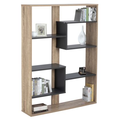 BOOKCASE MARCELINE HM8772.02 100Χ21Χ124,5 GRAY