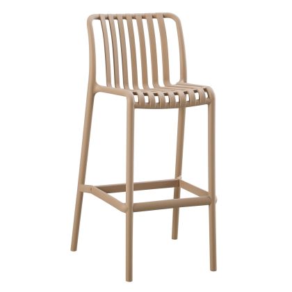 BAR STOOL POLYPROPYLENE CONVEE HM6098.04 CAPPUCCINO 38,5x49,5x102Hcm.