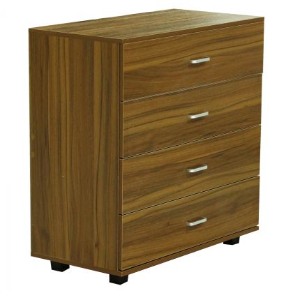 HM8996.02 4-drawer cabinet THORG, walnut, melamine, 80x40x83H