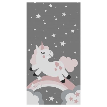 SERIES KIDDER HM7678.15 80Χ150cm, kids rug with unicorn, fringes