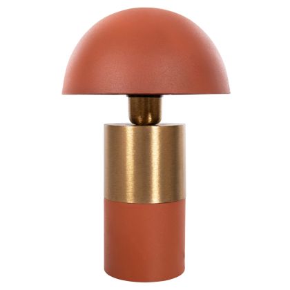 TABLE LAMP PUNE HM4245.08 METAL IN ORANGE-GOLD Φ20,5x32,5Hcm.