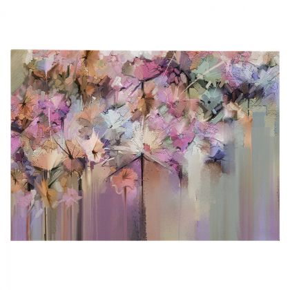 CANVAS PAINTING PASTEL FLOWERS HM7197.03 100X3X70 cm.