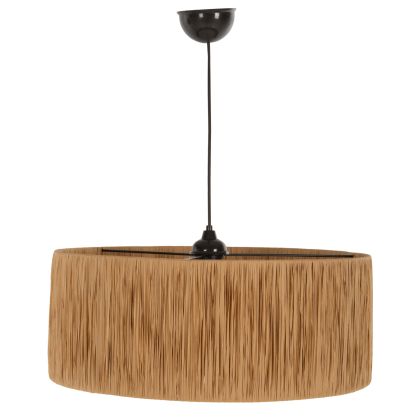 CEILING PENDANT LAMP INDOORS HM7946.05 WITH BEIGE PAPER ROPE CAP Φ50x65Hcm.