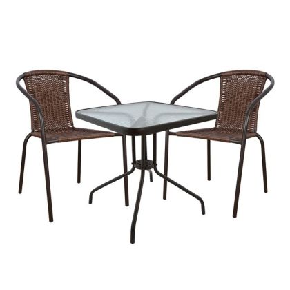 Set Dining Table 3 pieces chairs & table HM5182.02