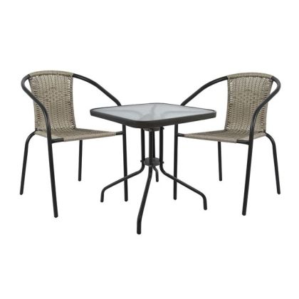 Set Dining Table 3 pieces with 2 chairs & table HM5179.01