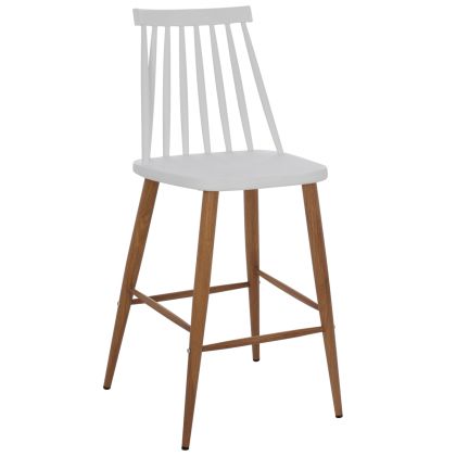 БАР СТОЛ HM9300.01 БЯЛ СРЕДНА ВИСОЧИНА 43x45x97Η
